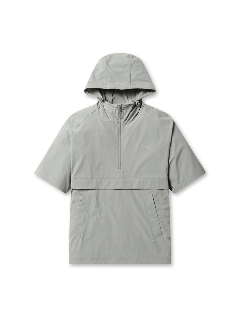 Alaska Men'S Lightweight Nylon Spandex Hooded Short Sleeve Anorak_Pag2Jj1440Lkh