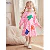 Little Maven European and American Style Children's Clothing New Autumn Children's Dress Cute Patchwork Embroidered Cotton Children's Dress