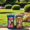 PVC Stickers Self-adhesive Decorative Stickers Decals for Trash Decoration Leopard 820x380mm