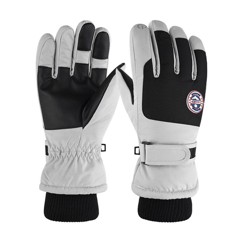Ski Gloves for Men and Women, Windproof and Splash Proof In Autumn and Winter, Outdoor Motorcycle Riding, Plush and Thick Warm Gloves