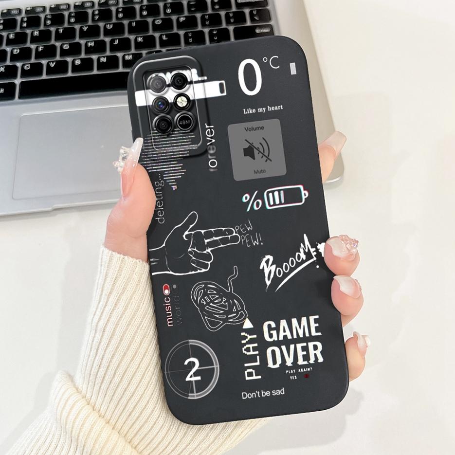 Für Infinix Note 8i Hülle X683 X683B Luxus Kunst Bemalte Abdeckung Weiche TPU Handyhülle Für Infinix Note 8 X692 Note8 Note8i Rückseite