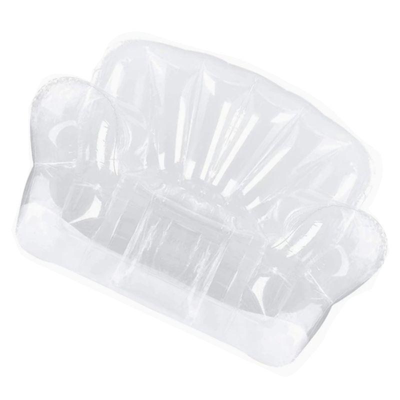 Guter Verdickter Outdoor Camping Aufblasbares Sofa Erwachsenen Fauler Aufblasbarer Stuhl PVC Transparenter Sofahocker