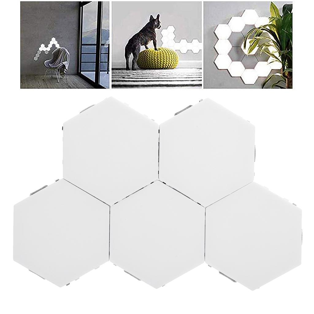 Hex LED Touch Light Decoration Wall Light for Barber Shop Living Room Hotel 110‑240VUS Plug