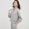 Handu Yishe Women's Relaxed Fit Stand Collar Sweatshirt