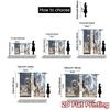 2pcs, 2D FLAT PRINTING Curtains (Without Rod) ThunderRider Popular Window Curtain Semi-Sheer Curtains Art Deco Festive Use for
