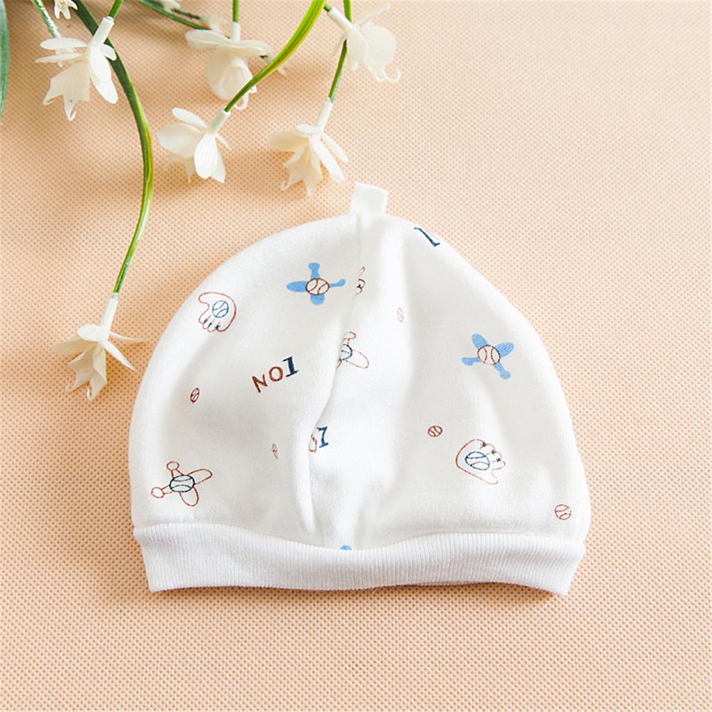 Confezione da 10 Morbidi Cappellini in Cotone per Neonato con Fantasie Cartoon Assortite Design Morbido ed Elastico Per l'Uso Quotidiano dei Lattanti
