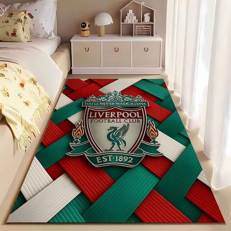 Liverpool Football Club Logo Carpet Suitable As a Non-slip Mat for the Living Room or Bedroom Sofa