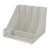 Desktop File Organizer Iron Mesh White Multi Layer Vertical File Folder Organizer for Study Office