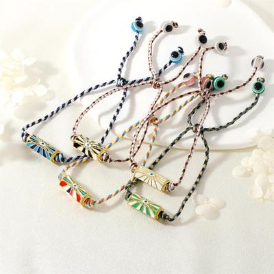 2025 Women's Versatile Handmade Red String Bracelet with Knotted Ethnic Style and Evil Eye Design
