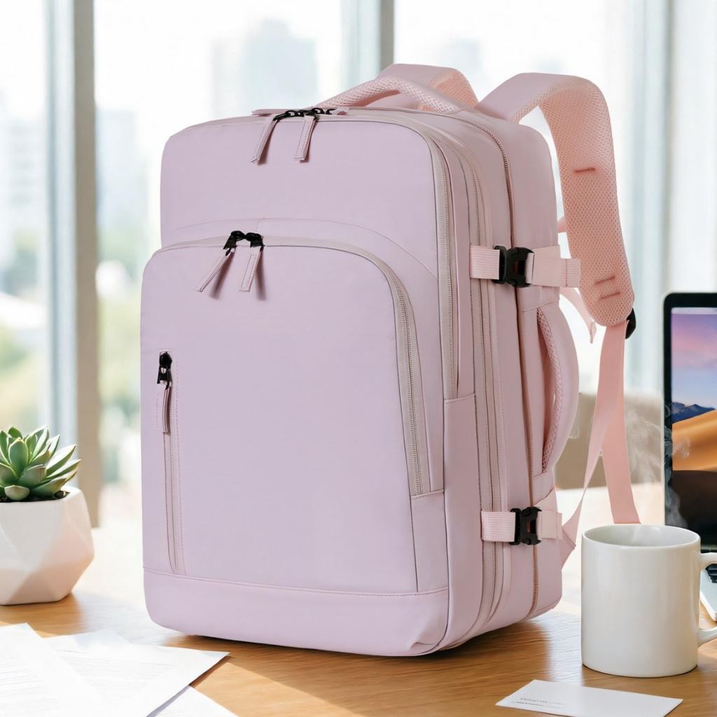 Schoolbag Backpack Women's Short Trip Bag Male College Student Expandable Commuter Business Laptop Backpack School Bag