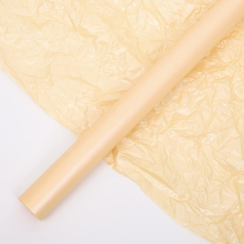 Papel de Embrulho Impermeável Brocade 38g Perolado Neve para Flores Frescas & Arte Floral