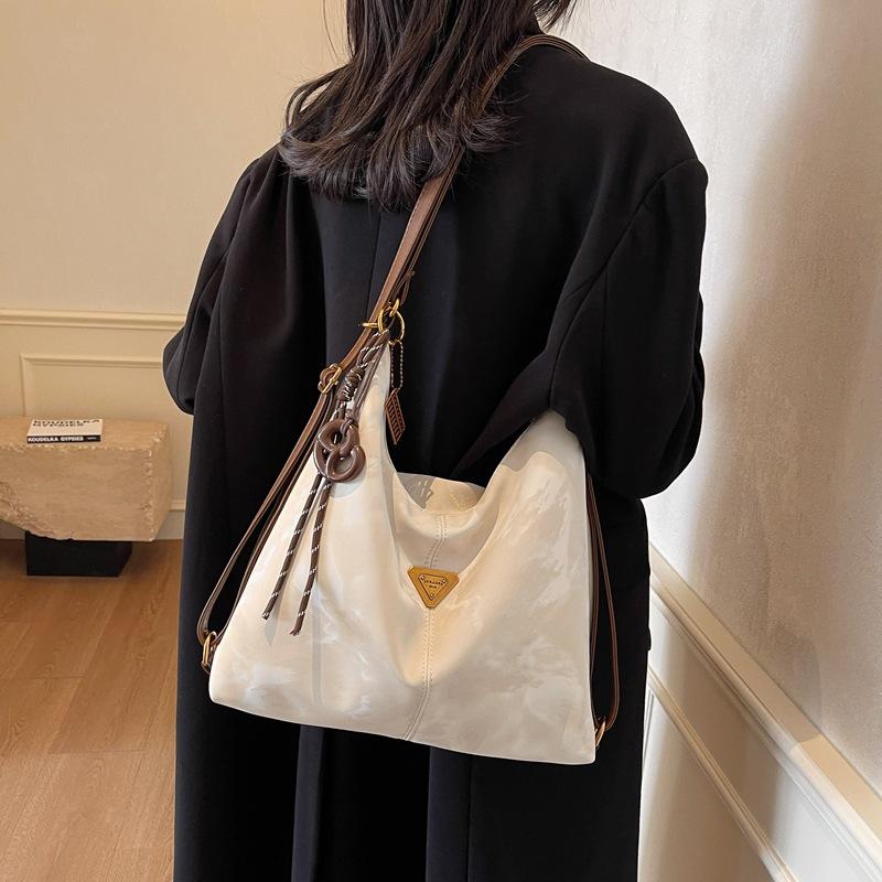 

Wholesale Winter College tweed plaid bag women s 2025 new tote bag casual large-capacity backpack 32*9*31