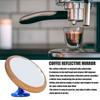 Coffee   Rate Observation Reflective Mirror Walnut 360 Degree Rotatable Visual Extraction Coffee Shot Mirror
