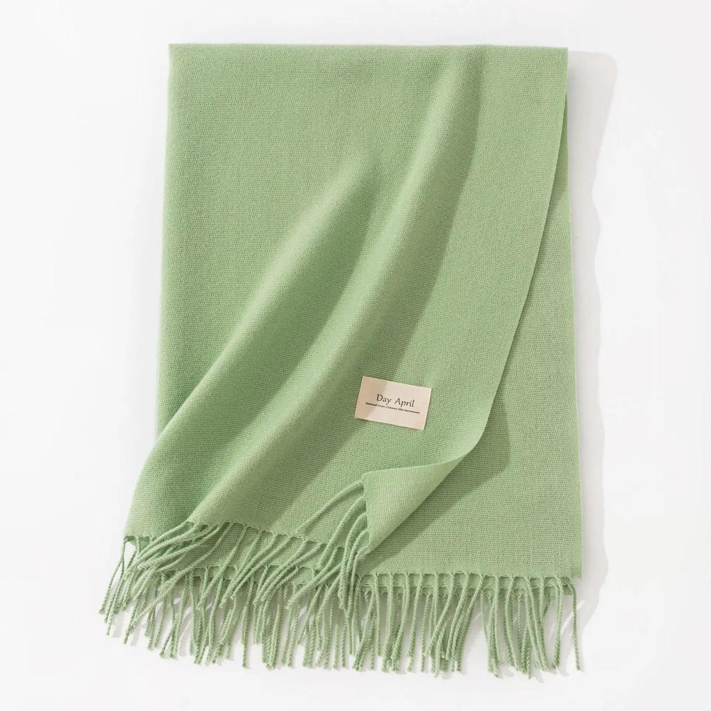 Winter Cashmere Scarves Women Warm Shawls Wraps Solid Colors Neckerchief Men Scarf Fashion Hijab Stoles Pashmina With Tassels