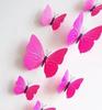 12pcs/Set Home Butterfly Stickers Simulation 3D Butterfly Wall Decoration Colorful Butterfly Creative Bedroom Wall Decals
