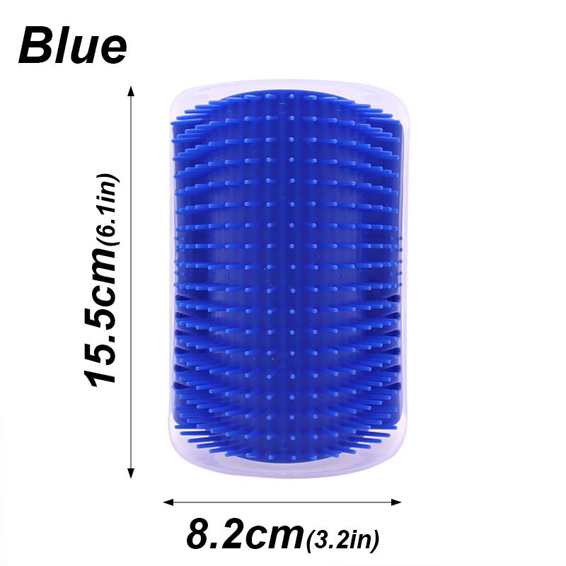 Cat Corner Brush Comb Massager for Cat Arch Plastic Scratcher Remove Hair Comb with Catnip Cat Face Scratcher