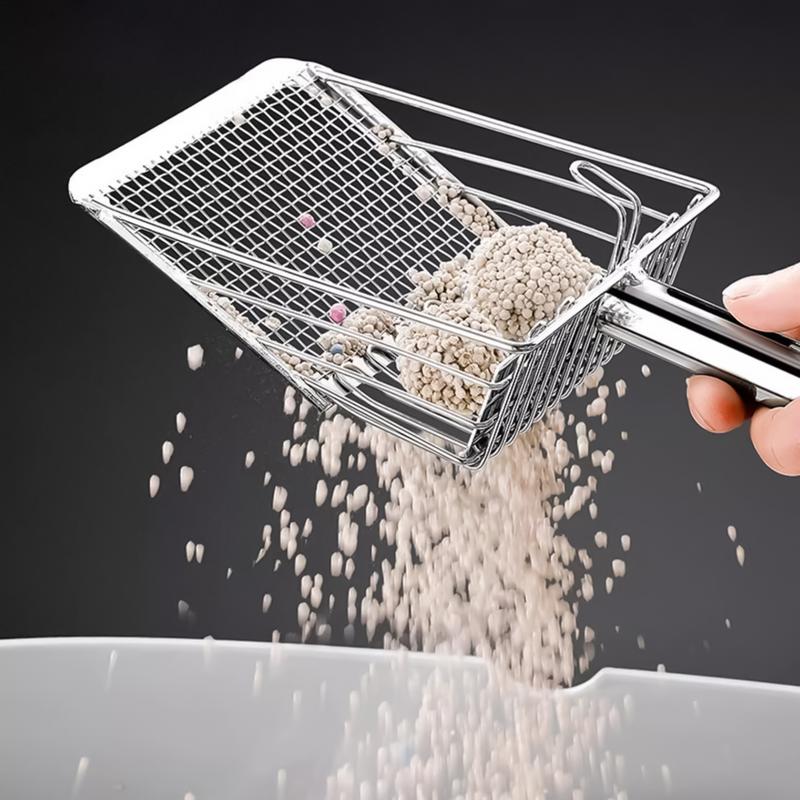 Cat Litter Scoop With Built-in Hook Multi Purpose Sifting Shovel For Chicken Coop Garden Poop And Debris Separation Tool