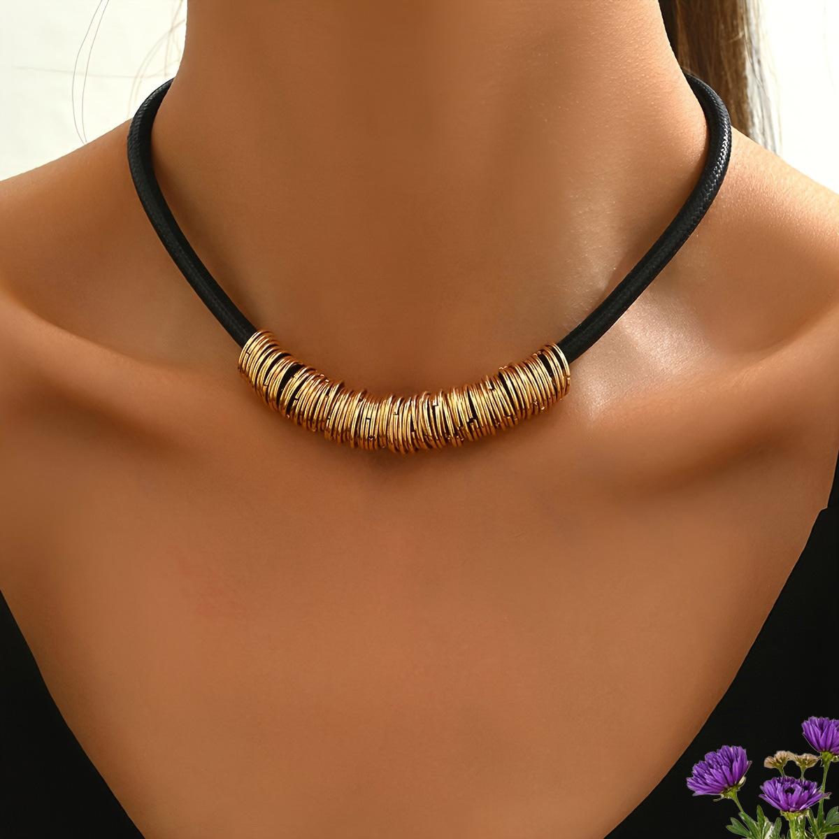 

Модное ожерелье для женских украшений золотой