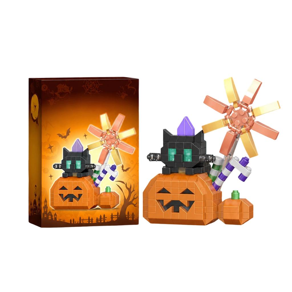 Creative Halloween Building Block Toy Skeleton Model Educational Construction Set for Kids Puzzle Assembly Gift for Children