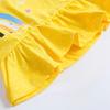 Spot Goods Yellow Summer Crew Neck T-shirt Short Sleeve Children's Clothing