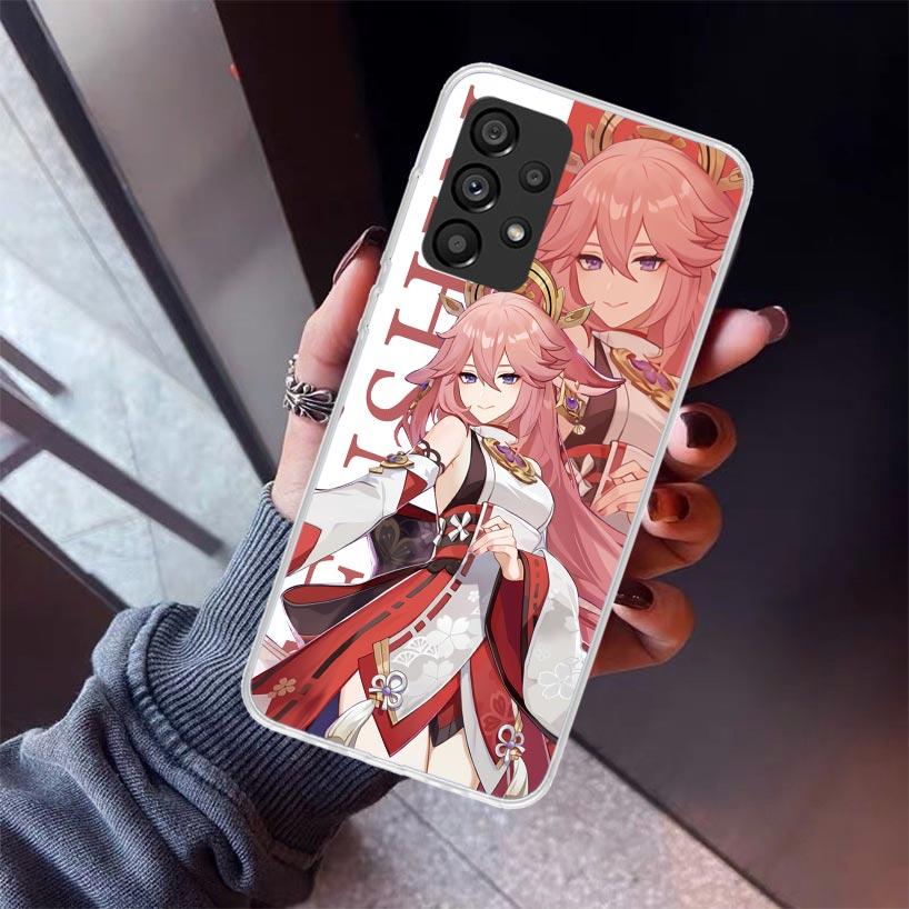 Genshin Impact Anime Phone Case For Samsung Galaxy A17 A57 A37 A16 A26 A36 A56 A15 A25 A35 A55 A14 A13 A54 A53 A34 A24 A33 A23 G