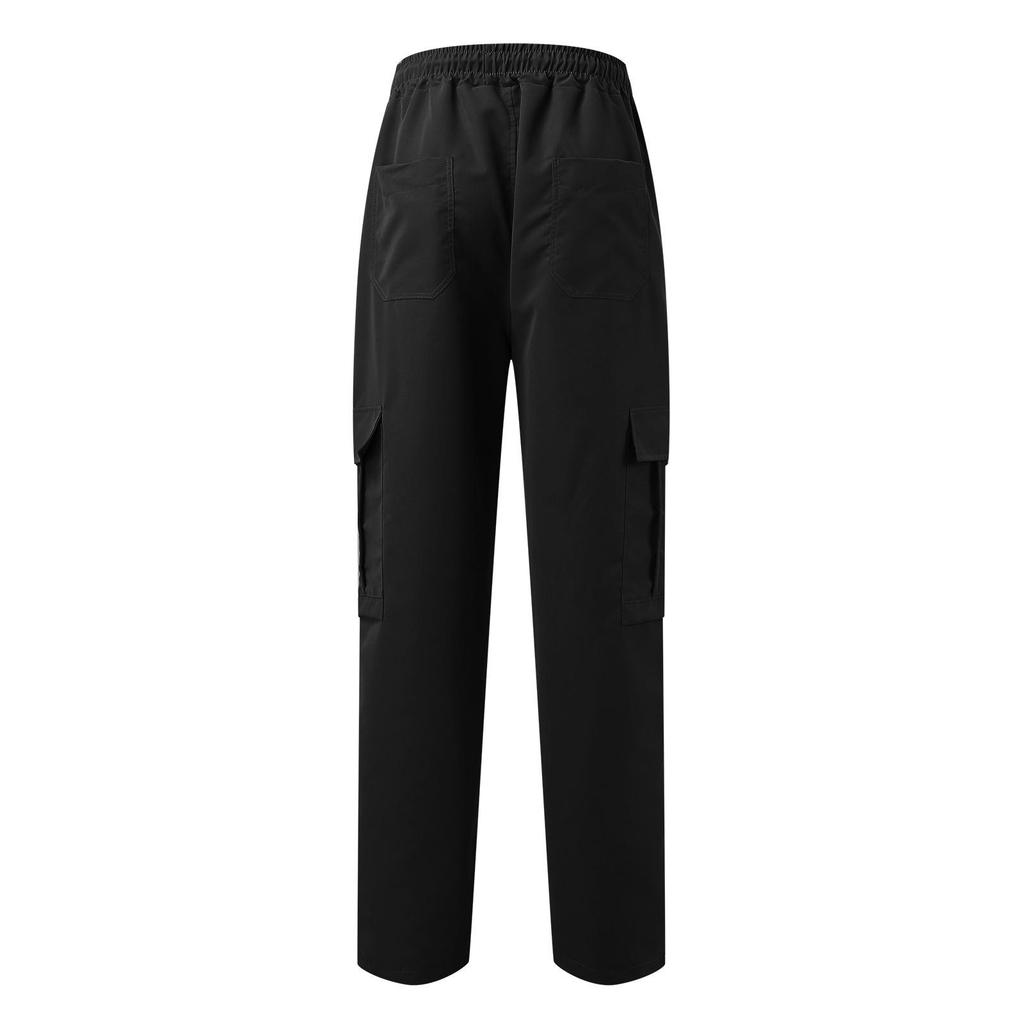 Summer 2023 Men's Loose Straight-Leg Cargo Pants - European and American Style