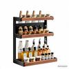 Retro Solid Wood Multi-Functional Kitchen Rack: Seasoning Storage, Jar and Bottle Holder, Knife Organizer.