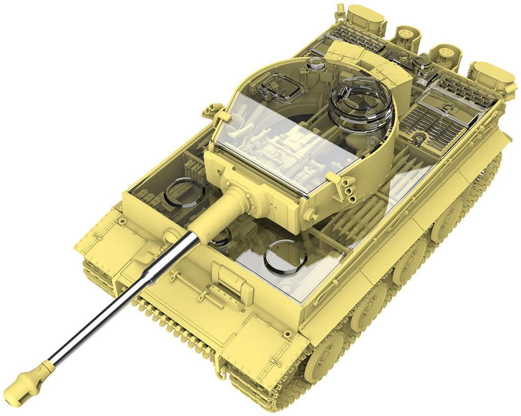 TAKOM Scale German Tiger I Early Model with Full Battle of Kursk Plastic Model Kit 1/48 Interior, TKOUSNO-006