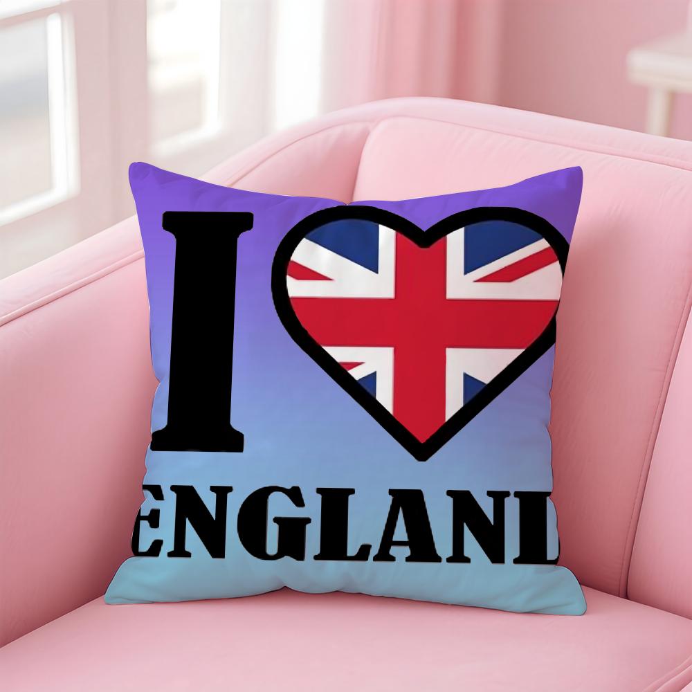 England ENG Flag Cushion Cover EcoFriendly Odorless Healthy Pillowcase Soft  Comfortable KidSafe No Filling
