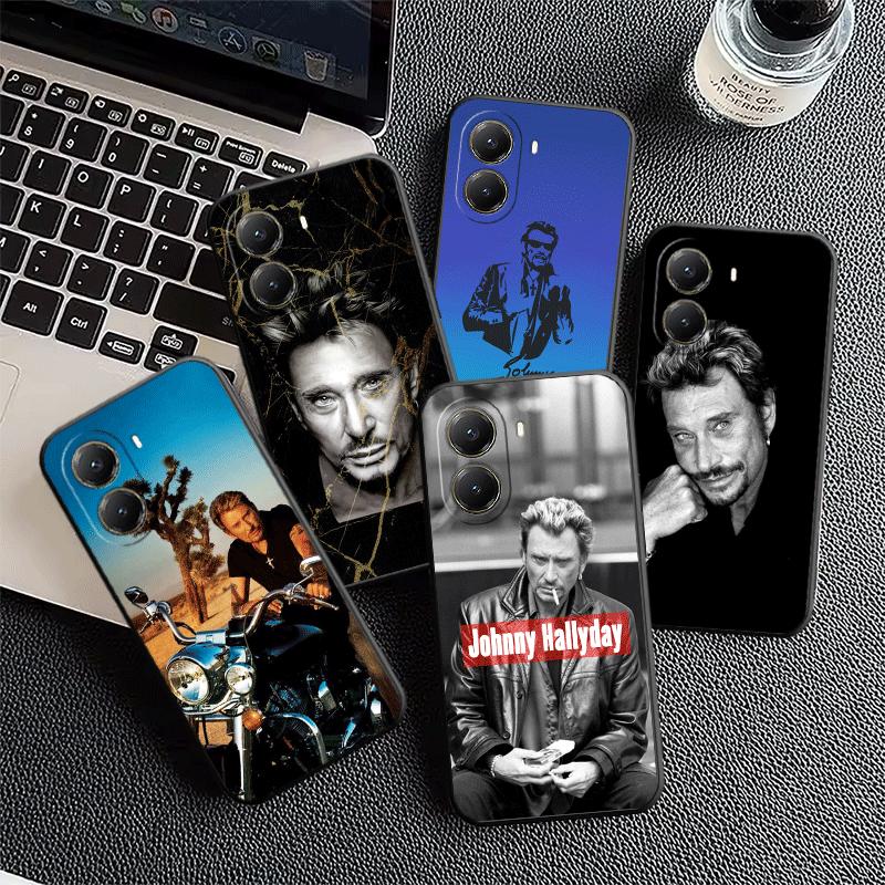 Johnny Hallyday Music Soft Phone Case for Xiaomi Poco X5 X6 X7 X8 Pro Max X3 F7 F8 Ultra M8 M7 M6 M5 Redmi 15 15C 14C 13C 12C X4