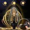 Fascia Gun Modified Sex Head Glans Trainer Desensitized Aircraft Cup Masturbation for Men with Telescopic Delay Soft Silicone
