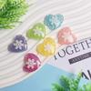 100Pcs Christmas Snowflake Heart Flatback Resin Cabochon Scrapbooking DIY Jewelry Making Hairpin Craft Valentine's  Decoration