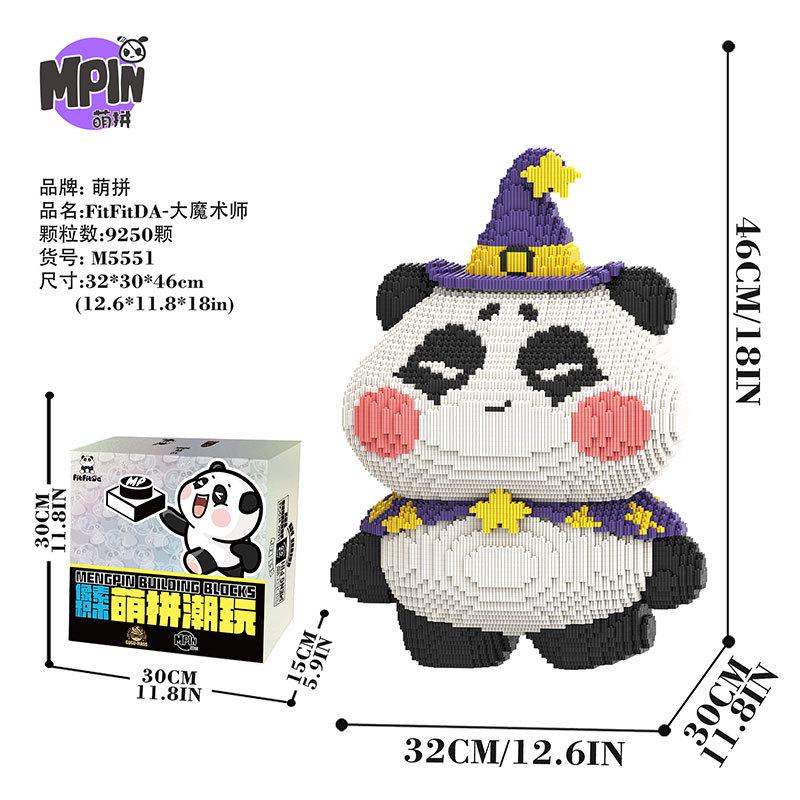 Kreativní Stavebnice Los Medvěd Panda Osel Model Spojování Kreslený Králík Kostky Zvířecí Figurka Hračky Pro Děti Vánoční Dárek