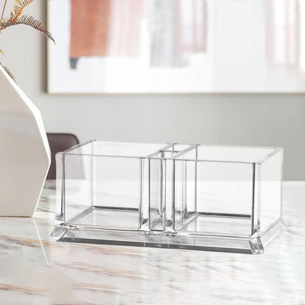 Acrylic Sugar Packet Holder Tissue Tea Bag Bowl for Coffee Bar Business Cards Holder Organizer Kitchen Accessories