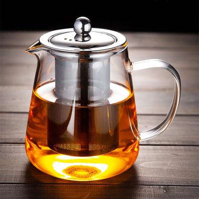 Arshen 750/950ml Filterable Heat-resistant Glass Teapot  With 304 Stainless Steel Filter Can Heated On Fire Clear Glass Teapot