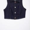 European & American Style 2025 Spring Fashion Set: Denim Vest & Wide-Leg Pants