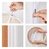 5PCS Waterproof Dustproof Hanging Clothes Bag Clothes Dust Cover with Zipper Suit Coat Jacket Transparent Storage Bag