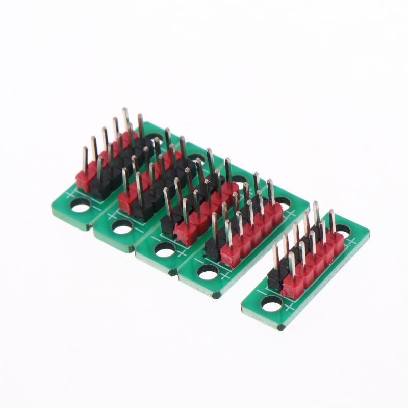 1/5Pcs Terminal Block Pin Header Socket Pitch 2.54Mm 2-Row 5P / 6P Pin Distribution Board / Wire Transfer Board