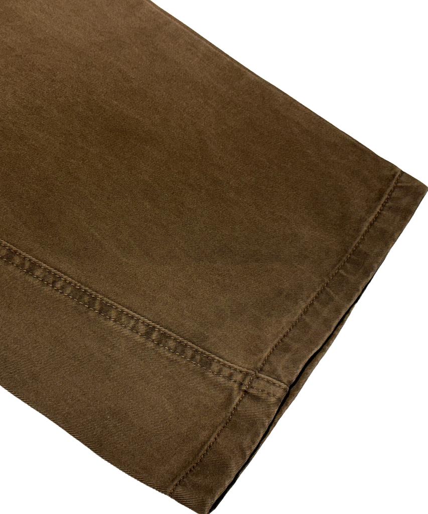 STIGMA Washed Belt Curved Pants Brown