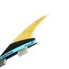 Bamboo Fiberglass Surfboard Fins, 3-Fin Set, Shortboard Accessories, MF Size, Single Twin Tabs (F 1 Bamboo)