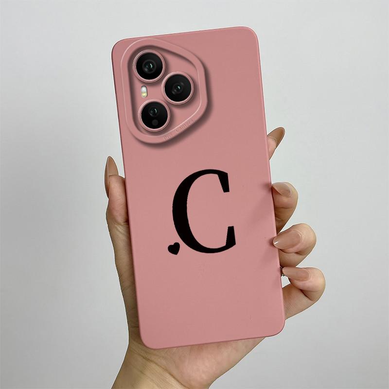Case For Honor 400 Pro Luxury Letters Soft Phone Back Cover For Honor400 Pro 5G Full Protection Liquid Silicone Shockproof Funda