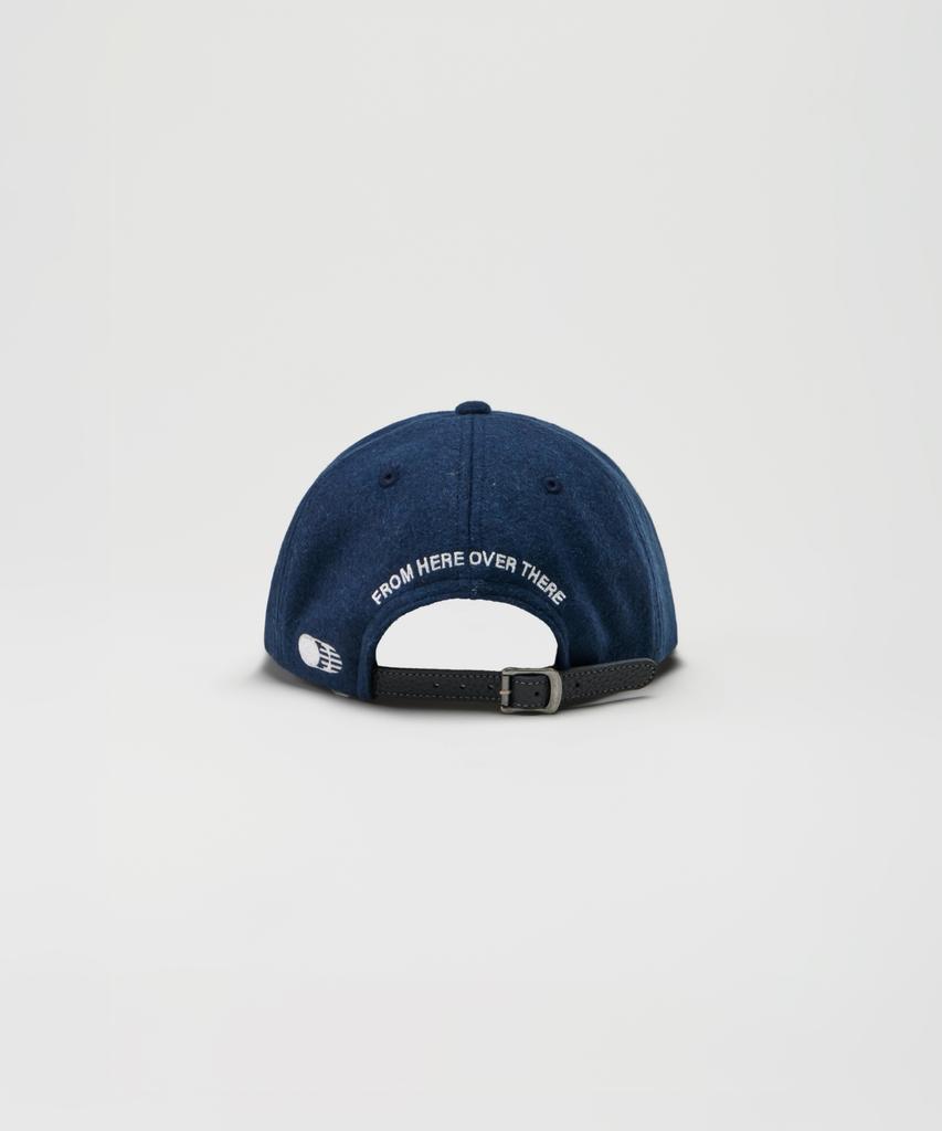 Teulaepighamoni Wool Blend Th Applique Logo Deep-Fit 6-Panel Cap_Navy