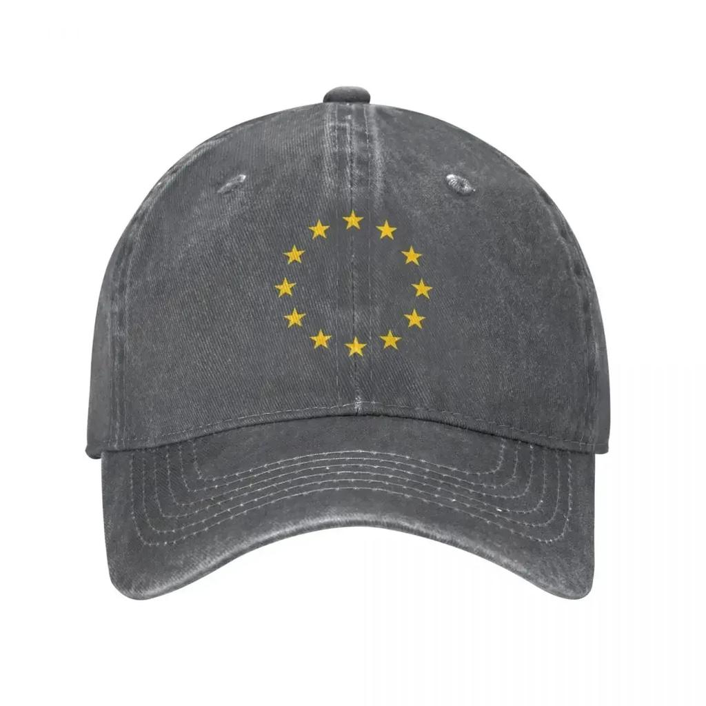 EU Europe European Union European Flag EU Stars Baseball Cap Rave Streetwear Women'S Hat Men'S