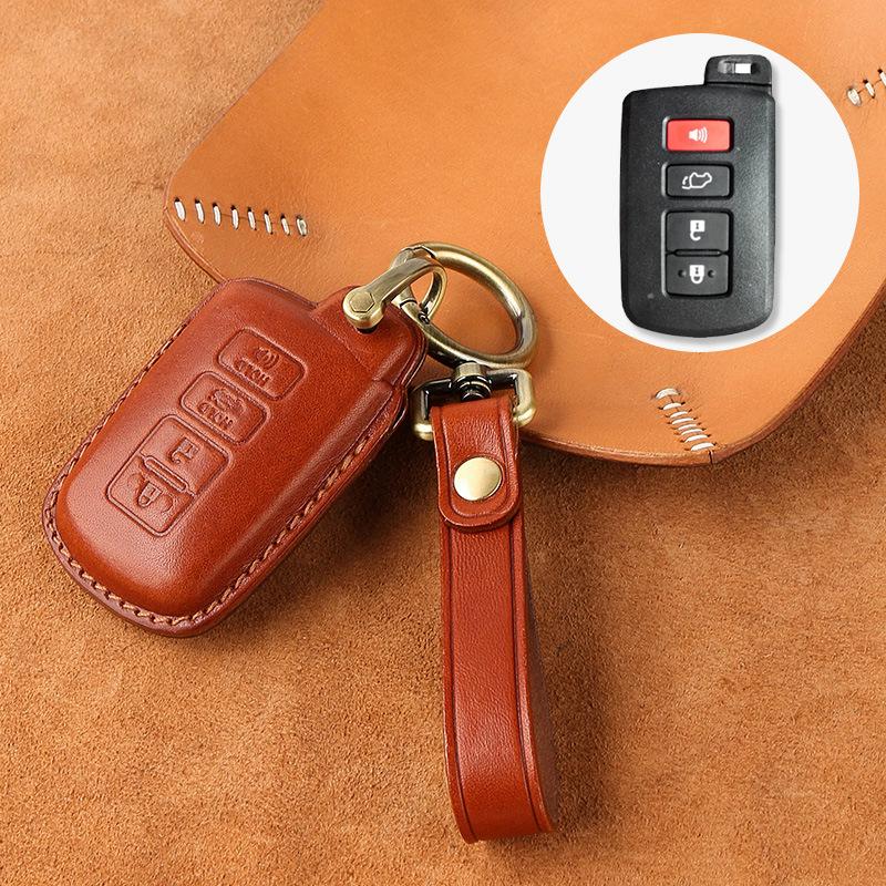 Cross-Border Compatible Cowhide Key Bag for Toyota Avalon, Camry, Corolla, Highlander, RAV4