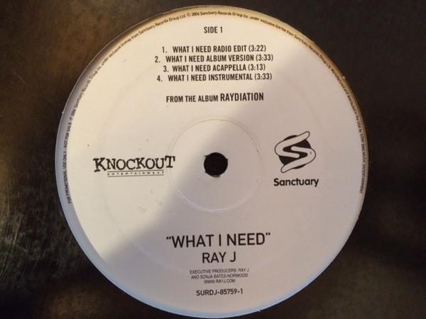 

12inch Record RAY J - What I Need SURDJ857591 Sanctuary Recor 2006 US Soul/Funk Used