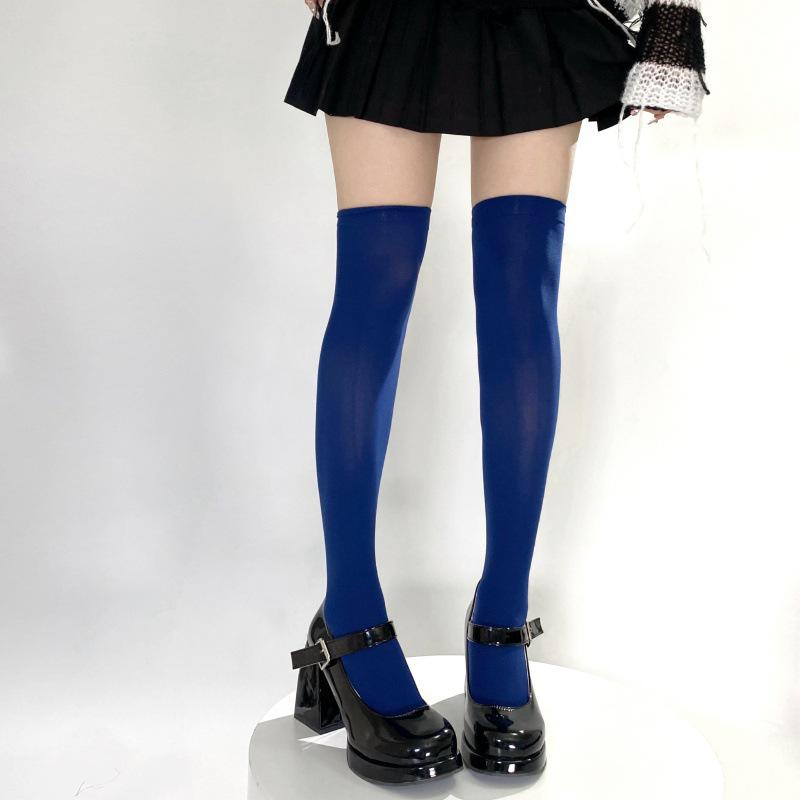 Japanese Velvet Over-the-Knee Thigh High Socks for Women - Autumn Style