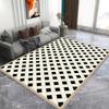 Nordic Black White Jagged Pattern Carpets for Living Room Soft Washable Non-slip Large Area Rugs for Bedroom Decoration Home Mat