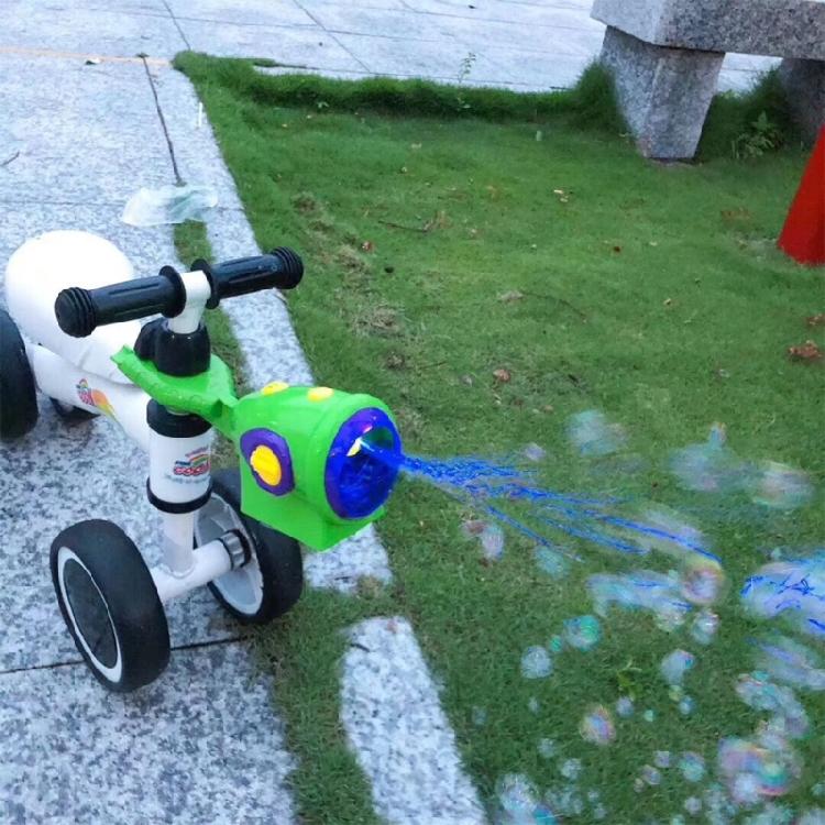 Glowing Automatic Bubble Maker Automatic Bicycles Bubble Blower Bike Bubble Toy Portable Outdoor Toy For Boys And Girls