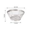 1pcs Stainless Steel Rice Washing Sieve Fine Mesh Basket Kitchen Colander Fruit Rinser Strainer Container Vegetable Washing Bowl