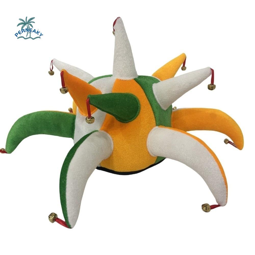 Colorful Tentacle Shaped Party Hat Masquerade Halloween Clown Hat Headwear Imitation Food Chili Cap Dress up Props